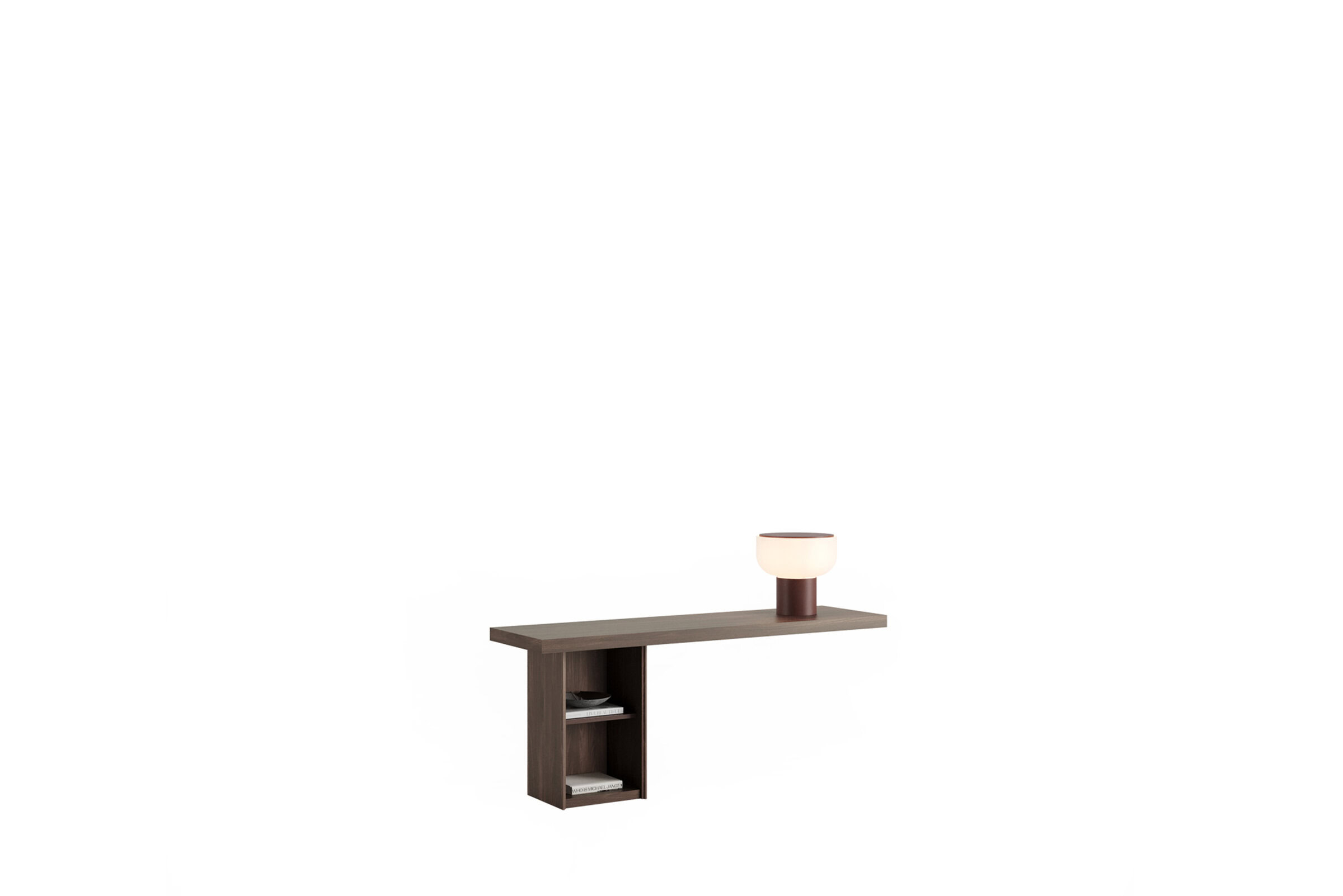 Masă consolă modernă și elegantă din lemn, cu rafturi de depozitare încorporate, perfectă pentru camere de zi și holuri contemporane. Fabricată din materiale premium pentru un decor durabil și elegant.