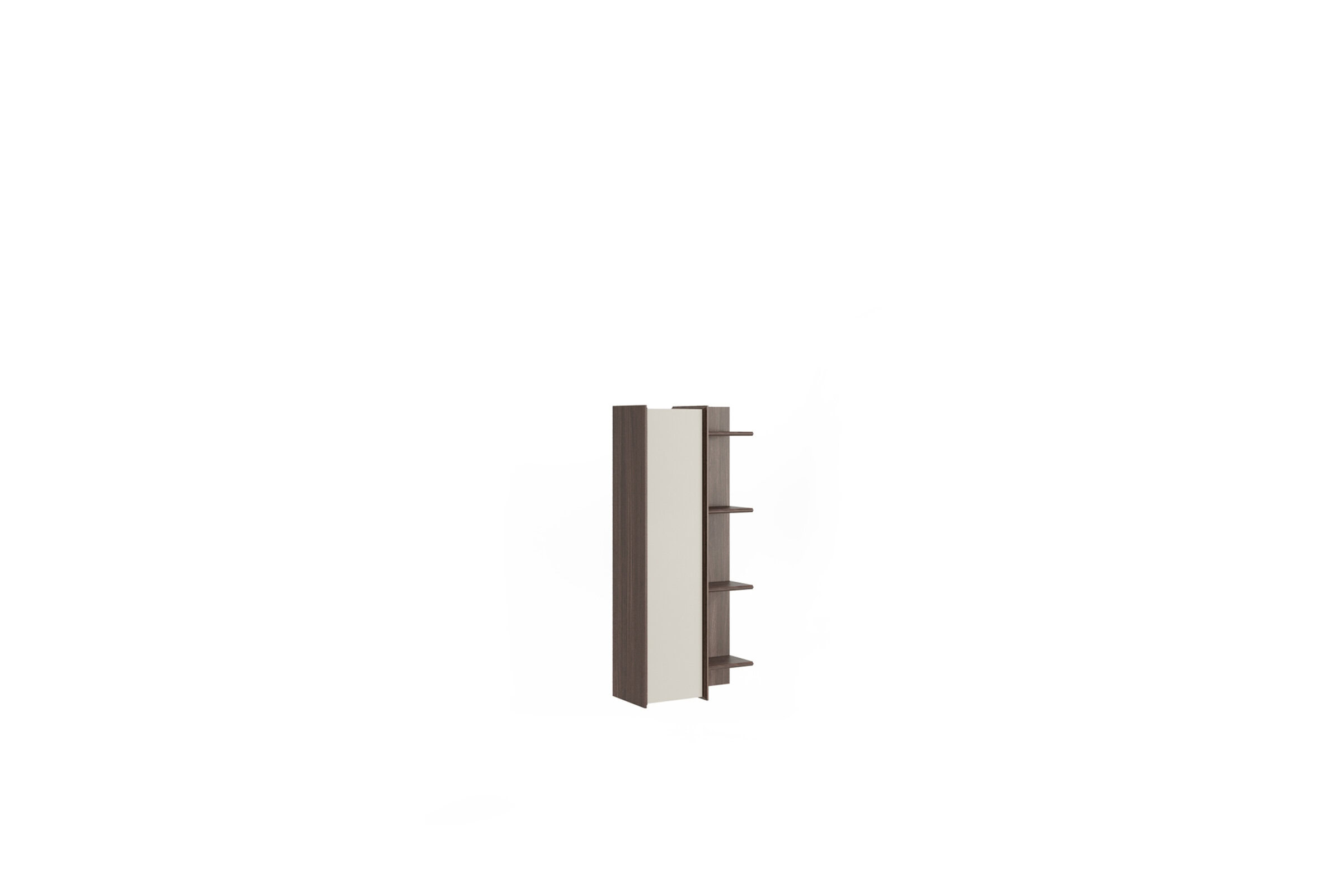 Dulap modern de depozitare din lemn, cu rafturi deschise și un design elegant, ideal pentru organizarea elegantă a casei sau a biroului. Perfect pentru expunerea decorului sau depozitarea obiectelor esențiale.