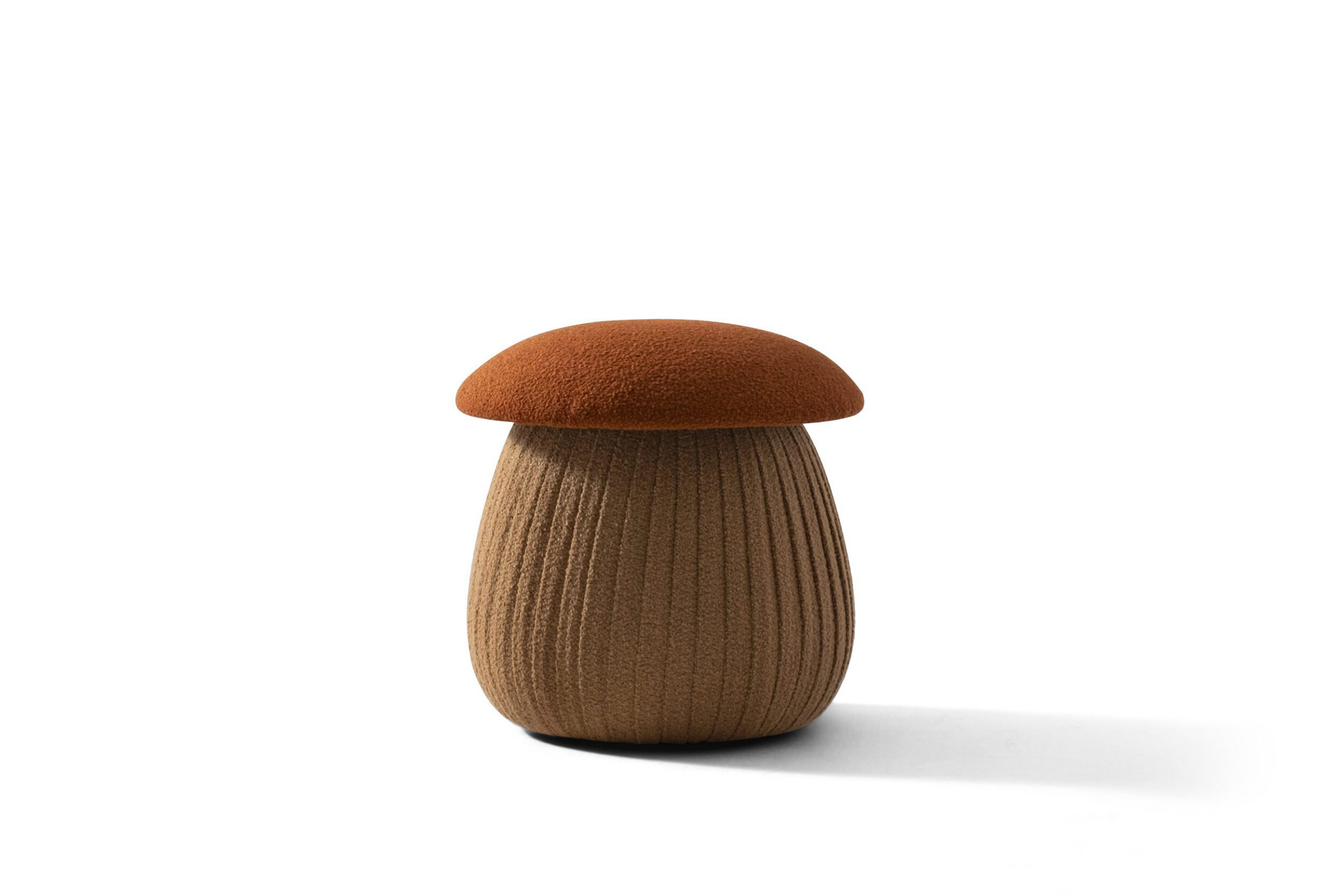 Scaun contemporan din lemn cu finisaj texturat și blat căptușit din material textil, ideal pentru decor interior modern și accente elegante de mobilier.